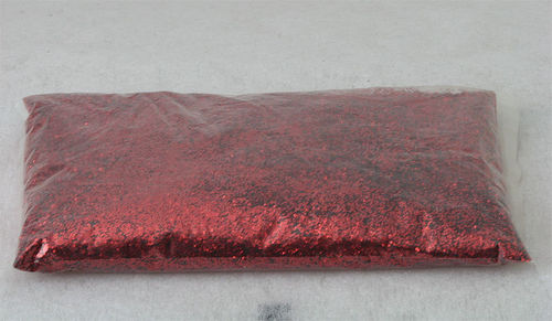 Glitterhile 500g 0,6mm punainen