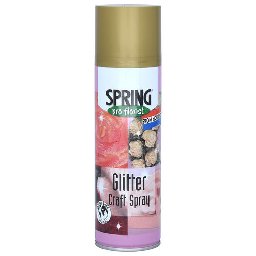 Glitterspray Spring 300ml kulta